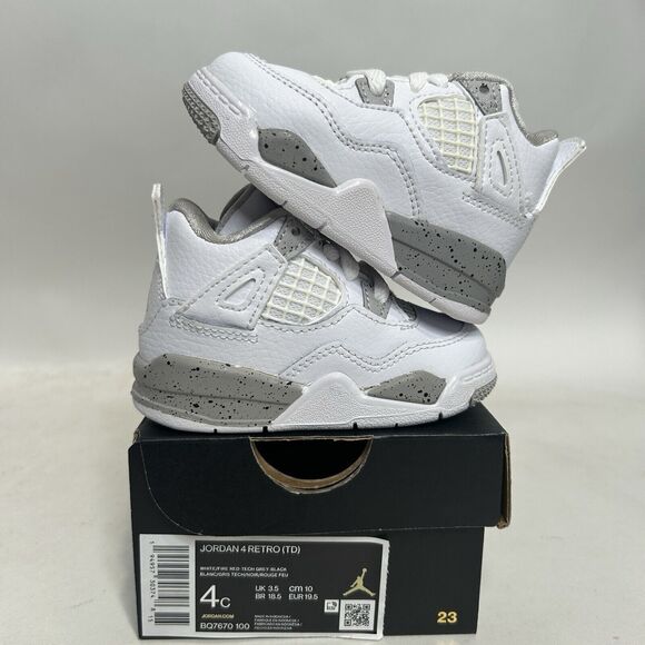 Jordan Other - Nike Air Jordan 4 Retro TD “White Oreo” 2024